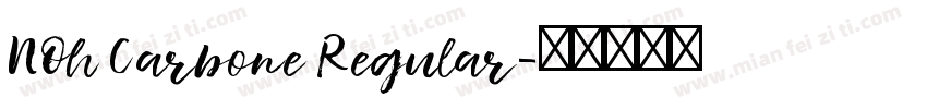 NOh Carbone Regular字体转换
